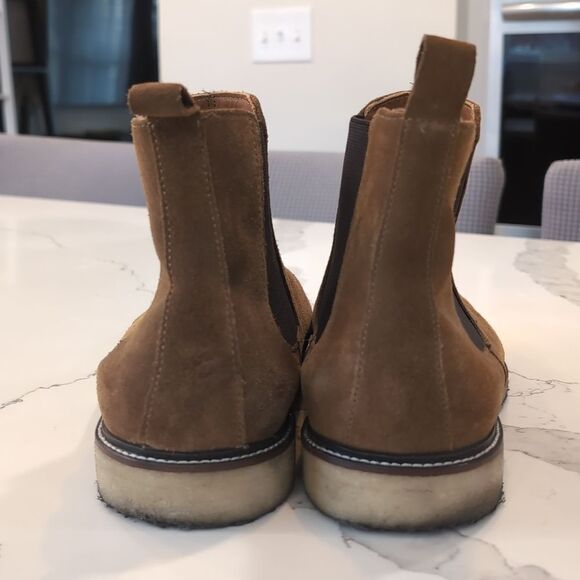 The Men's Store at Bloomingdale's Chelsea Boots Tan Suede Pull On Size 13 - Picture 4 of 9